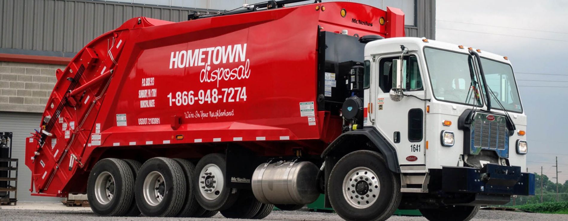 HomeTown Disposal truck.